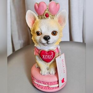 NWT Bella Lux Valentine's Chihuahua Figurines/Decor